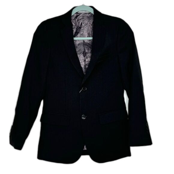 PAISLEY OF LONDON PHILLIP BLACK BLAZER JACKET BOYS SIZE 16 NWT HTF - Picture 1 of 16